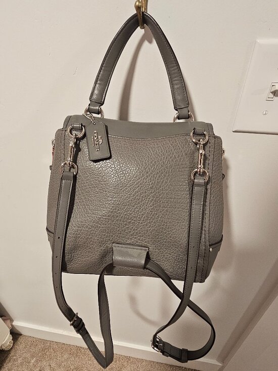 COACH Faye Convertible Backpack F30525 Heather Gray Leather main image 7